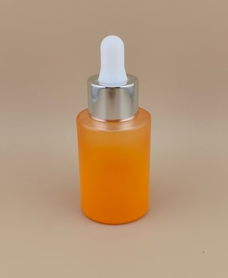 ขวดดรอปเปอร์ทรงกลมด้านสีส้มแบบด้าน K-GBL30 สำหรับเอสเซ้นส์