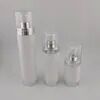 หรูหรา สามารถเติม 30ml รอบ สเปรย์ พลาสติก โคสเมติก เซรั่ม โลชั่น Acrylic ปั๊มไม่มีอากาศ ขวด