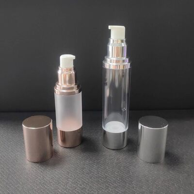 Rose Gold Silver 30ml 50ml Airless Lotion ปั๊มขวดแก้ว 30 Ml Twist Airless ปั๊มขวด