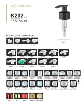 24/410 28/410 พลาสติก Dispenser มือ Pump กระป๋องการเดินทางสําหรับ Shampoo K202-2
