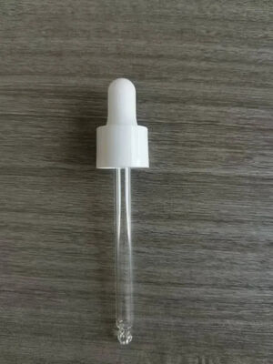10ml 20ml 30ml 50ml กระป๋องหยดสีขาวที่มีท่อยาวสําหรับเครื่องสําอางน้ํามัน