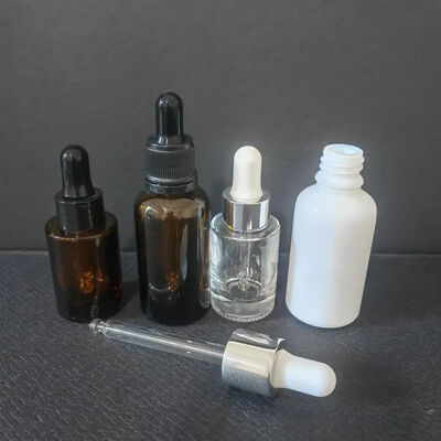 ขายปลีก ขนาดเปล่า เครื่องสําอางกล่อง Amber น้ํามันร่างกาย 15ml 20ml 30ml กระป๋องน้ําตก