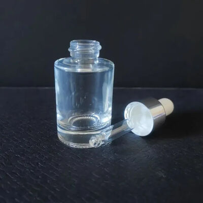 10 30 50ml Frosted Essential Oil Glass Dropper ขวดกลมขวดน้ำมันไหล่แบนราคาถูกในสต็อก