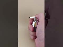 K204-1 ปั๊มโลชั่นสีดําและสีเงิน ล็อคซ้าย-ขวาสําหรับดูแลผิวหนัง ISO9001/ISO14001 รับรอง