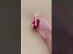 สีชมพู กล่องน้ําผงริมฝีปากขนาดเล็ก พร้อมฝาปิดริมใสสําหรับลิปสติก