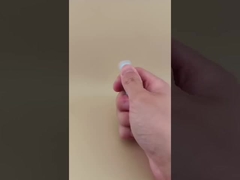 บรรจุภัณฑ์ลิปบาล์มสีน้ำเงินขนาดเล็ก พร้อมฝาปิดแบบมีร่องใสสำหรับลิปสติก