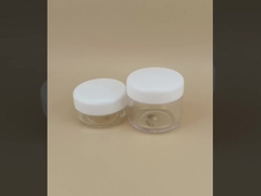 การดูแลผิวหนัง กระปุกครีมพลาสติกใส พร้อมฝาปิดและการรับรอง