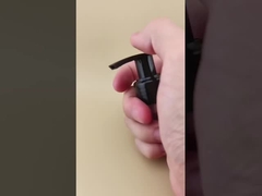 ปั๊มน้ํายาสีดําสว่าง ล็อคซ้าย-ขวา กระดุม K201-9 สําหรับขวดดูแลผิว