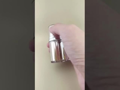 ขวดปั๊มไม่มีอากาศ 2 สี ทองและเงิน พร้อมฝาปิดด้านนอกสําหรับเครื่องสําอางและผลิตภัณฑ์ดูแลผิว