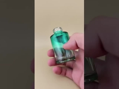 ดีไซน์ใหม่ เปลี่ยนแปลงค่อยๆ กระป๋องแก้วสีเขียวเรียบใส