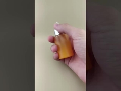 ขวดดรอปเปอร์สีส้มลายร่องแบบไล่ระดับดีไซน์ใหม่ K-GBL30 สำหรับเอสเซ้นส์