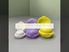 พลาสติกพีพี สีดีเจนต์สกรู Flip Top Cap ชามพูเหลว