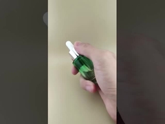 การออกแบบใหม่ ขวดดรอปเปอร์สีเขียวเข้มเรียบเนียนแบบไล่ระดับ K-GBL30 สำหรับเอสเซ้นส์