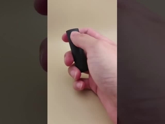 บรรจุภัณฑ์ลิปบาล์มทรงวงรีเล็กสีดำเรียบเนียนสำหรับลิปสติก