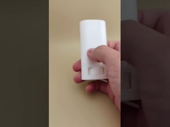 บรรจุภัณฑ์ลิปบาล์มเรียบแบนสีขาวสำหรับลิปสติก