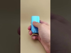 บรรจุภัณฑ์ลิปบาล์มเรียบแบนสีน้ำเงินสำหรับลิปสติก