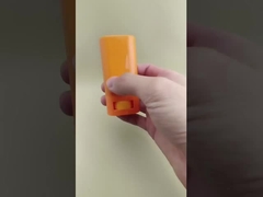 บรรจุภัณฑ์ลิปบาล์มแบบเรียบเนียนสีส้มสำหรับลิปสติก