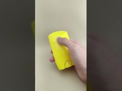 สีเหลือง กลมลิปใหญ่เรียบ Packaging 2308 สําหรับลิปสติก