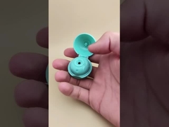 ผงพลาสติกสีไซอัน กล่องกลมเนียนแมท สําหรับขวดเครื่องสําอาง