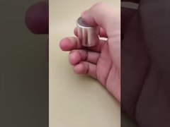 สีเงิน อลูมิเนียม-พลาสติกกลม ปิดเรียบด้วยปุ่มใส สําหรับขวดดูแลผิว