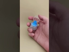 การออกแบบที่ดี ฝาพลาสติกใสทรงกลมมีร่องสำหรับขวดผลิตภัณฑ์ดูแลผิว