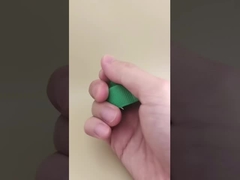 ฝาเจลลี่พลาสติกสีเขียวแบบมีร่องสำหรับขวดสี