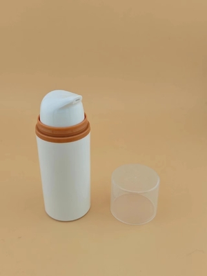 พลาสติก PP เงินเปล่า 15ml 30ml 50ml เครื่องสําอางที่ไม่มีอากาศ ปั๊ม โลชั่น เซรั่ม ขวด