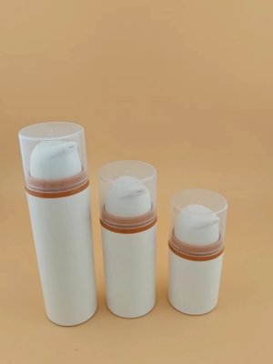 พลาสติก PP เงินเปล่า 15ml 30ml 50ml เครื่องสําอางที่ไม่มีอากาศ ปั๊ม โลชั่น เซรั่ม ขวด