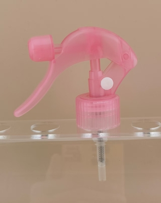 สีชมพูใส พลาสติก มินิ Trigger Sprayer K604-1 สําหรับการทําผมตามต้องการ