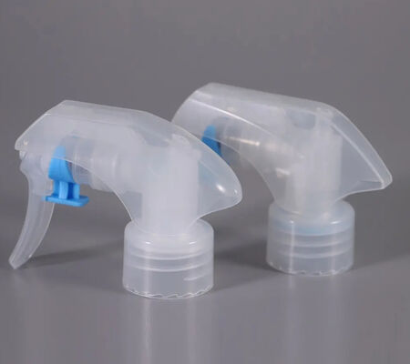 คุณภาพสูง PP ภายนอกฤดูใบไม้ผลิ MINI Trigger Sprayer 24/28/410 พลาสติกใสสีดำ Blue Air Freshener กลิ่นหอมสำหรับ PET สารเคมี