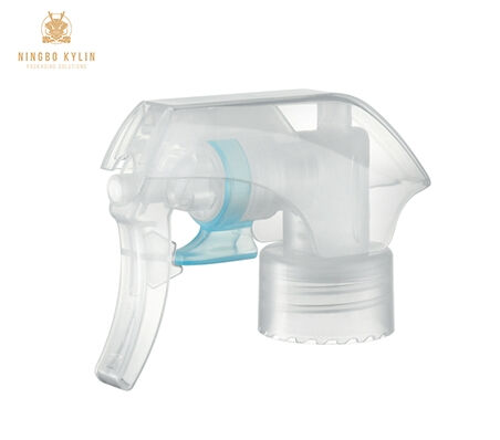 คุณภาพสูง PP ภายนอกฤดูใบไม้ผลิ MINI Trigger Sprayer 24/28/410 พลาสติกใสสีดำ Blue Air Freshener กลิ่นหอมสำหรับ PET สารเคมี