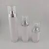 หรูหรา สามารถเติม 30ml รอบ สเปรย์ พลาสติก โคสเมติก เซรั่ม โลชั่น Acrylic ปั๊มไม่มีอากาศ ขวด