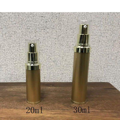 กระป๋องปั๊มแบบกระบอก 10ml 15ml 20ml 30m สีเงิน PP พลาสติกที่ไม่มีลม