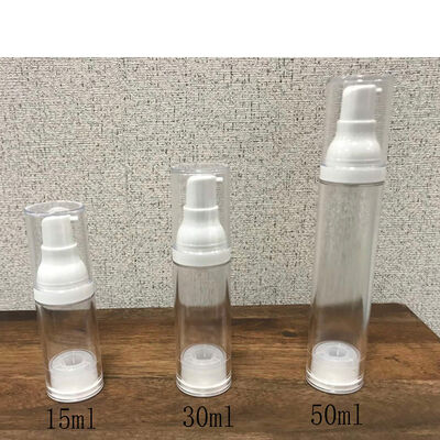 สีขาว สีดํา เซรั่ม พลาสติก 50 มิลลิลิตร ปั๊มไม่มีลม กระป๋อง PP สําหรับขาย
