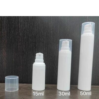 สีขาว สีดํา เซรั่ม พลาสติก 50 มิลลิลิตร ปั๊มไม่มีลม กระป๋อง PP สําหรับขาย
