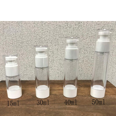 15ml 30ml 40ml 50ml ขวดสุญญากาศเครื่องสำอางครีมบำรุงผิวขวดปั๊มสุญญากาศสุญญากาศ