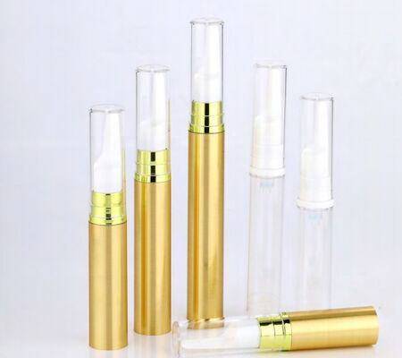 พลาสติก PP เงินเปล่า 15ml 30ml 50ml เครื่องสําอางที่ไม่มีอากาศ ปั๊ม โลชั่น เซรั่ม ขวด