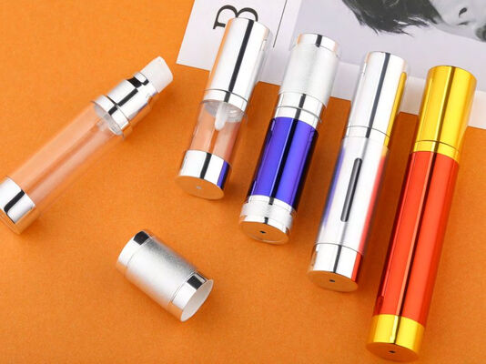 ดีไซน์ใหม่ Custom Serum ปั๊มไม่มีอากาศขวดสําหรับดูแลผิว