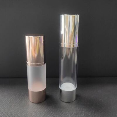 Rose Gold Silver 30ml 50ml Airless Lotion ปั๊มขวดแก้ว 30 Ml Twist Airless ปั๊มขวด