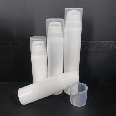 บรรจุภัณฑ์เครื่องสำอาง 30ml ขวดปั๊มสุญญากาศขวดพลาสติกสีขาวปั๊มโลชั่นขวด PP