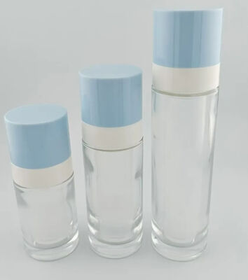 ขวดปั๊มเซรั่มสุญญากาศแก้วสุญญากาศ 15ml 30ml 50ml