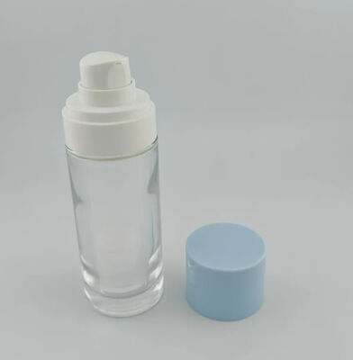 ขวดปั๊มเซรั่มสุญญากาศแก้วสุญญากาศ 15ml 30ml 50ml