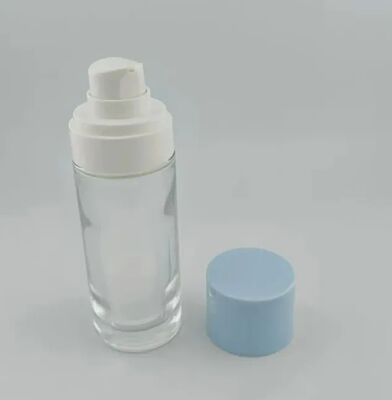 ขวดปั๊มเซรั่มสุญญากาศแก้วสุญญากาศ 15ml 30ml 50ml