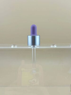 ปรับแต่งขวดน้ำมันหอมระเหย 18/412 หยดปิเปตแก้วพลาสติก PP Smooth Dropper