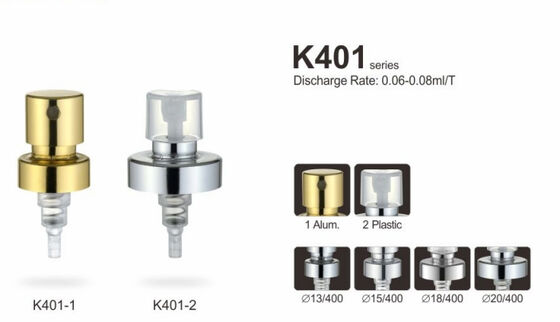 18mm 20mm อลูมิเนียม CRIMP ปั๊มน้ำหอม Sprayer Fine Mist สเปรย์ K401