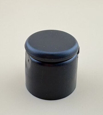 Black Matte Flip Top Cap 24/410 สำหรับขวดแชมพู