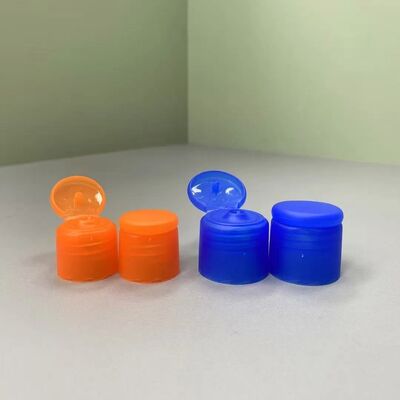 พลาสติก PP แมท 24/410 เครื่องซักฟอกสกรู Flip Top Cap ชามพูเหลว