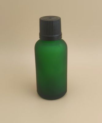 ขวดแก้วสีเขียวเข้มด้านเรียบเนียนสำหรับการออกแบบที่ละเอียดอ่อนสำหรับเอสเซ้นส์