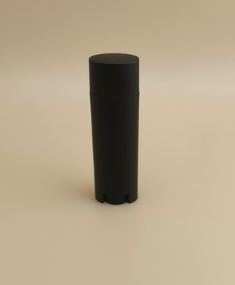 Black Small Ellipse Smooth Lip Balm Packaging for Lipsticks